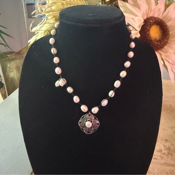 Silpada 925 Sterling Silver Pearls Necklace - Picture 3 of 9